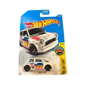 Hot Wheels Morris Mini HW Art Cars White Die-Cast 193/250 3/10 Collectible Car
